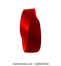 Modern sculptures isolated on white background. Vector illustration.