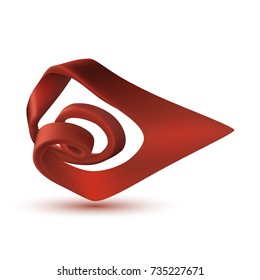 Modern sculptures isolated on white background. Vector illustration.