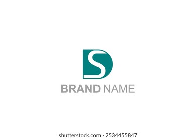 Modern Sd or ds logo template