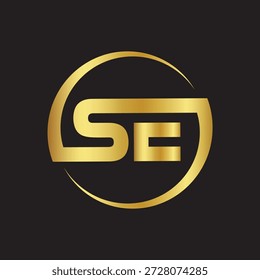 Modernes Logo-Design mit SE-Buchstaben