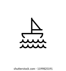 Modern sea icon