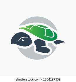 modern sea turtle logo design
