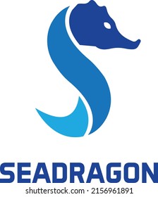 Modern Seadragon logo Design Template