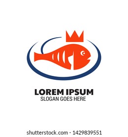 Modern Seafood logo, badge, icon template for culinary business and corporate