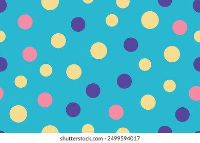 Modern seamless abstract dots pattern for digital designs and printables