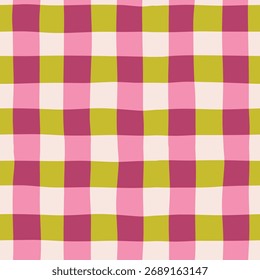 Modern seamless abstract patterns with lines, grids, and organic strokes. Minimal hand-drawn design in trendy cute vibrant style — stylish backgrounds for branding, fabric, and digital projects