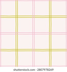 Modern seamless abstract patterns with lines, grids, and organic strokes. Minimal hand-drawn design in trendy cute vibrant style — stylish backgrounds for branding, fabric, and digital projects
