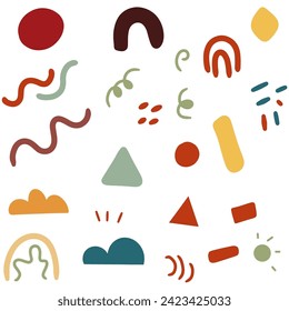 Modern Seamless Abstract Shape Pattern for Kids Wallpaper Prints Fabric Textile