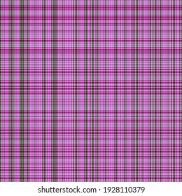 Modern seamless abstract tartan pattern with purple and green lines, vector illustration background.