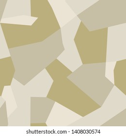 Modern seamless abstract vector sand military camouflage background.