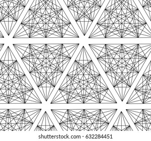 Modern Seamless Background. Geometric Ornament. Technical style. Alien Technologies.