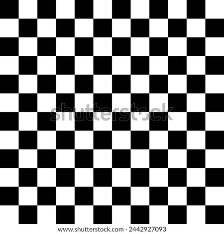 Modern Seamless black square tiles, checkered flag Formula one, checker chess square abstract background vector Transparent Texture
