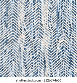 Modern seamless chevron pattern on mottled texture background.  Abstract background with hand drawn smearing random lines and trendy hipster style texture. Vector seamless geometric pattern. 