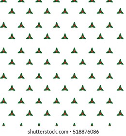 Modern Seamless Christmas pattern. Christmas tree branches with berries. Wrapping paper. Vector illustration.