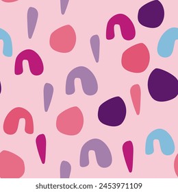Modern  seamless colourful pink pattern  for your design