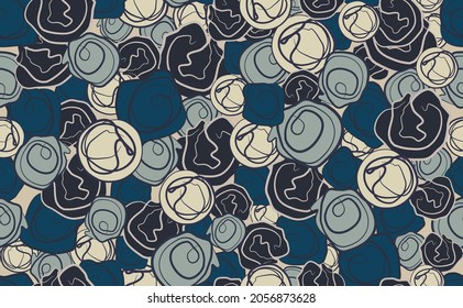 modern, seamless  drawing of abstract circl, line, shape. artistic drawing in the style of one line. hand-drawn design of romantic, modern.  for print,  textile, banner, cover art, wallpaper.  vector