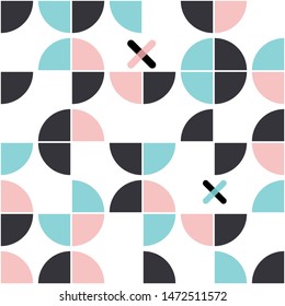 Modern Seamless Geometric Abstract Background Suitable for Wallpapers, Fabric and Website Backgrounds. Memphis pattern. Vector illustration