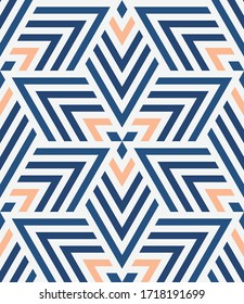 Fondo Geométrico Abstracto Moderno e Impresionante Adecuado para Fondos de Techo, Tejidos y Fondos de Sitio Web. Patrón transparente con rayas. Diseño moderno gráfico. Ilustración del vector