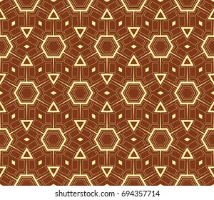 Modern seamless geometric ornament. luxury background. Vector illustration