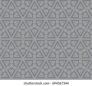 Modern seamless geometric ornament. luxury background. Vector illustration