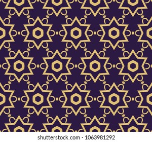 Modern seamless geometric ornament. Vector illustration. Line art design. For print, wallpaper, backgorund.