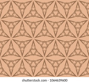 Modern seamless geometric ornament. Vector illustration. Line art design. For print, wallpaper, backgorund.
