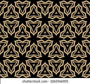 Modern seamless geometric ornament. Vector illustration. Line art design. For print, wallpaper, backgorund.