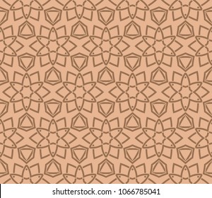 Modern seamless geometric ornament. Vector illustration. Line art design. For print, wallpaper, backgorund.
