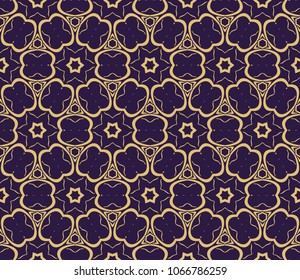 Modern seamless geometric ornament. Vector illustration. Line art design. For print, wallpaper, backgorund.
