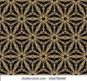 Modern seamless geometric ornament. Vector illustration. Line art design. For print, wallpaper, backgorund.