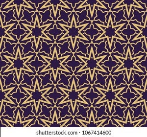 Modern seamless geometric ornament. Vector illustration. Line art design. For print, wallpaper, backgorund.
