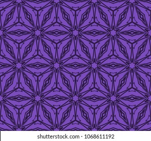 Modern seamless geometric ornament. Vector illustration. Line art design. For print, wallpaper, color backgorund.