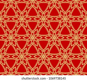 Modern seamless geometric ornament. Vector illustration. Line art design. For print, wallpaper, color backgorund.