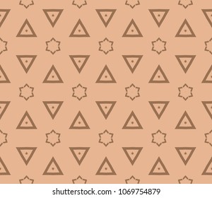Modern seamless geometric ornament. Vector illustration. Line art design. For print, wallpaper, backgorund.