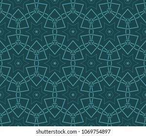 Modern seamless geometric ornament. Vector illustration. Line art design. For print, wallpaper, color backgorund.