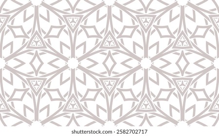 Modern seamless geometric ornament. Vector illustration. Line art design. For print, wallpaper, color backgorund.