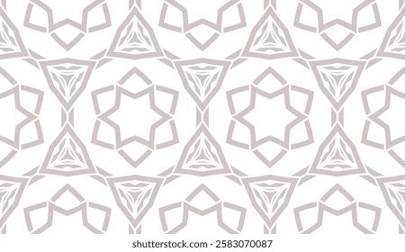 Modern seamless geometric ornament. Vector illustration. Line art design. For print, wallpaper, backgorund.