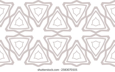 Modern seamless geometric ornament. Vector illustration. Line art design. For print, wallpaper, backgorund.