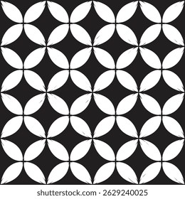 Modern seamless geometric pattern in black and white. Ideal for backgrounds, fabrics, wallpapers. 