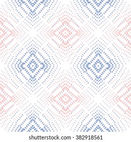 Modern seamless geometric pattern. Double exposure in trendy colors