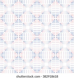 Modern seamless geometric pattern. Double exposure in trendy colors
