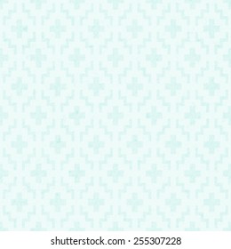 modern seamless geometric pattern on watercolor background mint