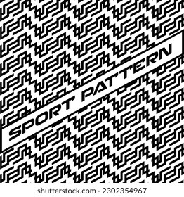 Modern seamless geometric pattern, sport jersey design background oriental abstract ornament