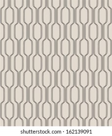 Modern seamless geometric pattern. Texture with smooth repetitive lines. wave vector