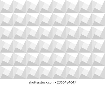 Modern seamless geometric pattern. White and gray decorative shape repeatable background. Squared stylish tile block texture