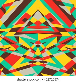 modern seamless geometry, pattern of  bright color mosaic