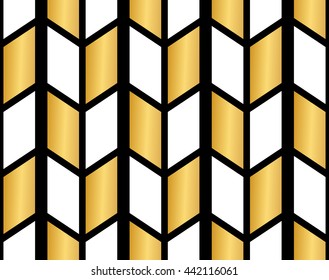 Modern seamless golden wallpaper pattern. 