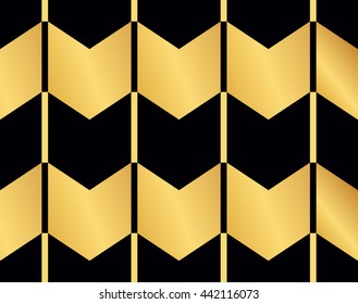 Modern seamless golden wallpaper pattern. Geometric decorative pattern