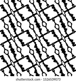 Modern seamless hand drawn geometric memphis patterns. Vector design.