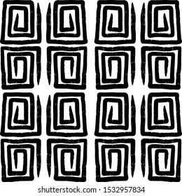 Modern seamless hand drawn geometric memphis patterns. Vector design.